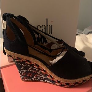 Cabi, wedge espadrille 6.5